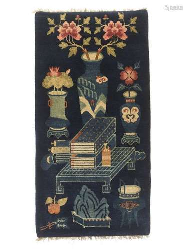 A SMALL NINGXIA RUG, QING