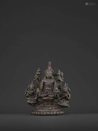 A PALA SENA BRONZE VISHNU TRIAD