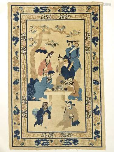 AN EIGHT IMMORTALS CARPET, QING