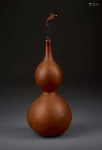 A NATURAL DOUBLE GOURD, QING