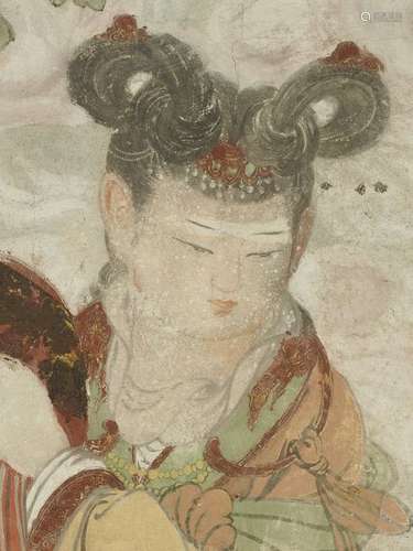 A STUCCO FRESCO, YUAN MING