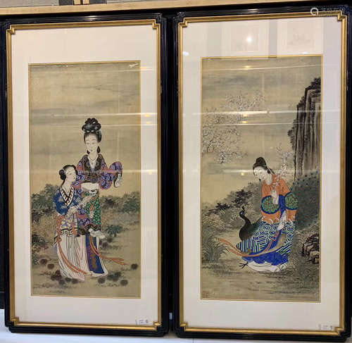 PAIR BEAUTY&YARD PATTERN SAKAMOTO PAINTING