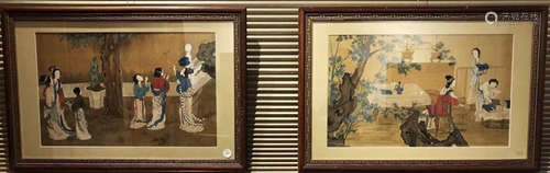 PAIR BEAUTY&YARD PATTERN SAKAMOTO PAINTING