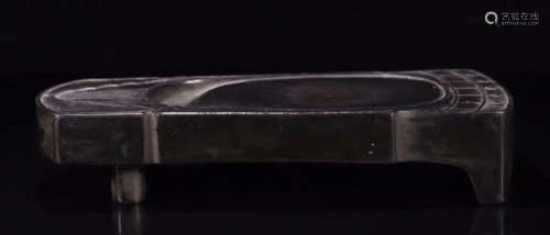 A DUAN STONE CARVED ZITHER SHAPED INK SLAB