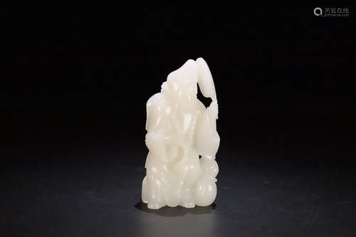 AN OLD CHARACTER DEISGN XINJIANG HETIAN JADE ORANMENT