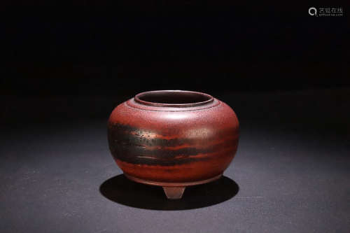 17-19TH CENTURY, A TRIPOD BAMBOO CARVING CENSER, QING DYNASTY