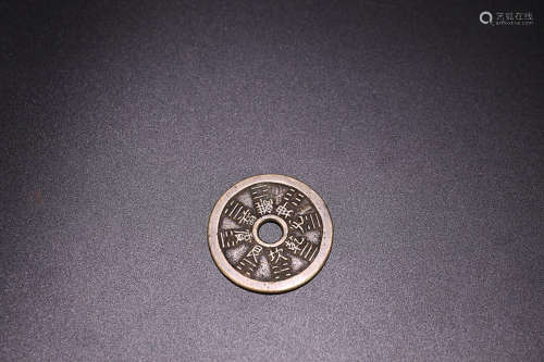 17-19TH CENTURY, A TWELVE CHINESE ZODIAC PATTERN BRONZE COIN, QING DYNASTY