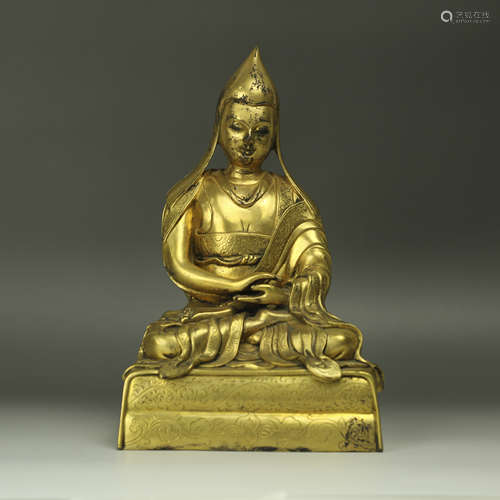 A Chinese Gilt Bronze Buddha