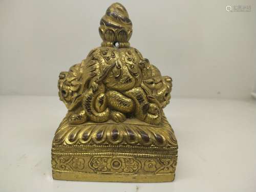 A Chinese Gilt Bronze Buddha