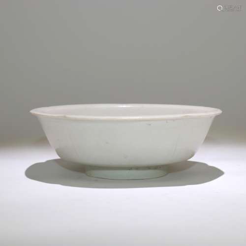 A Chinese White Glazed Porcelain Bowl