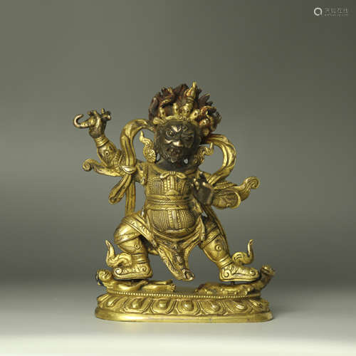 A Chinese Gilt Bronze Buddha