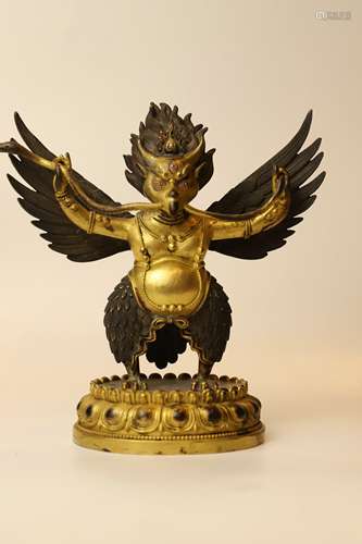 A Chinese Gilt Bronze Buddha