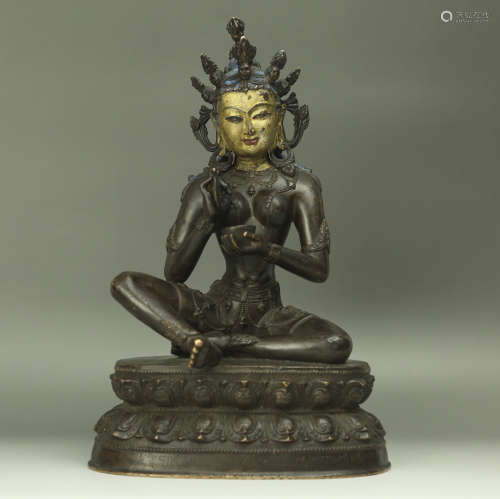 A Chinese Gilt Bronze Buddha