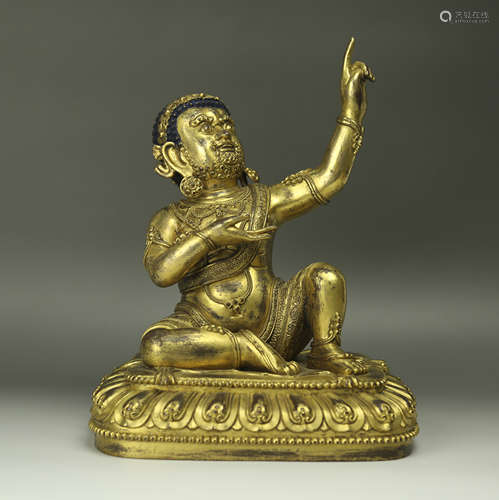 A Chinese Gilt Bronze Buddha