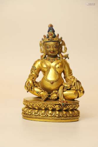 A Chinese Gilt Bronze Buddha