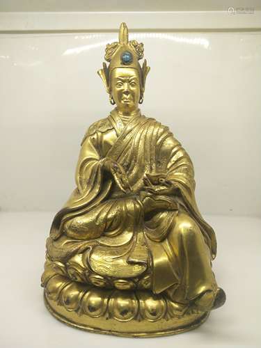 A Chinese Gilt Bronze Buddha