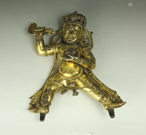 A Chinese Gilt Bronze Buddha