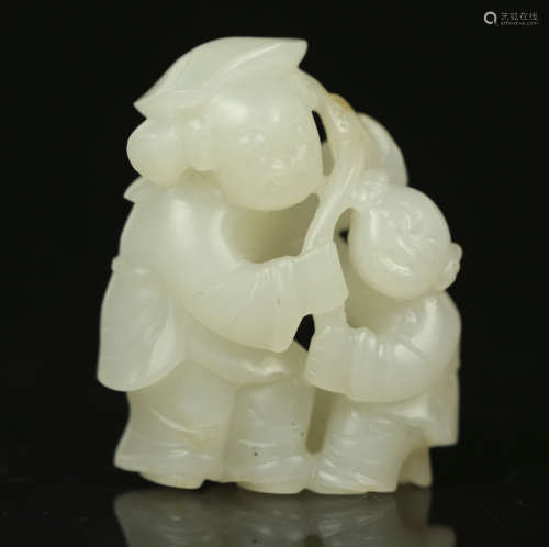 A Chinese Carved Jade Buddhas Decoration