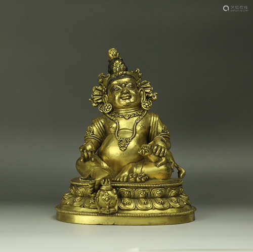 A Chinese Gilt Bronze Buddha