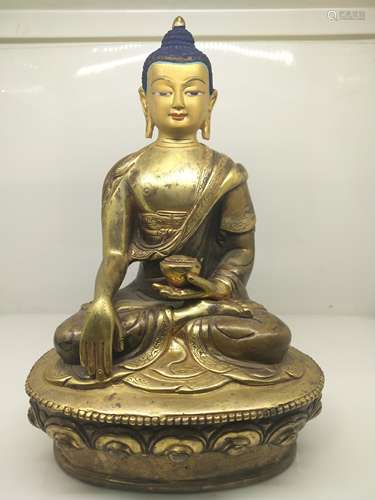 A Chinese Gilt Bronze Buddha