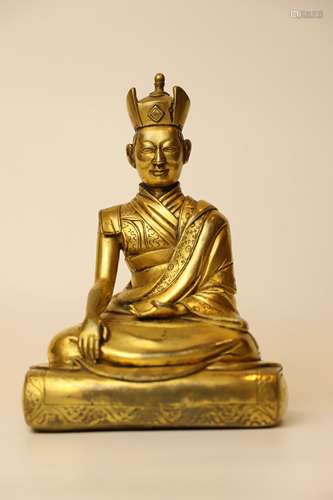 A Chinese Gilt Bronze Buddha