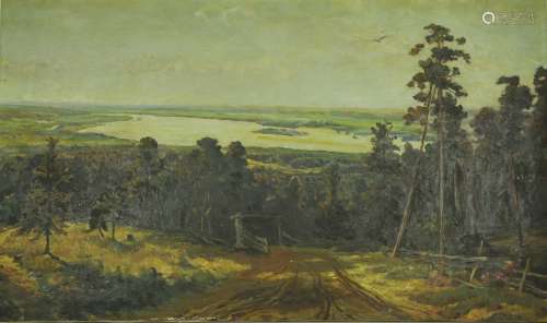 An Oil Painting With Landscape