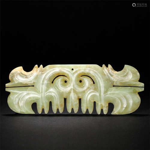 CHINESE ANCIENT JADE PLAQUE HONGSHAN PERIOD