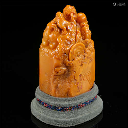 CHINESE TIANHUANG STONE BEAST SEAL