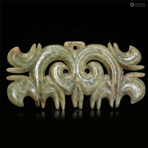CHINESE ANCIENT JADE PLAQUE HONGSHAN PERIOD