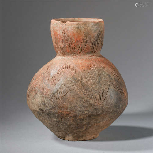CHINESE ANCIENT CLAY WATER POT
