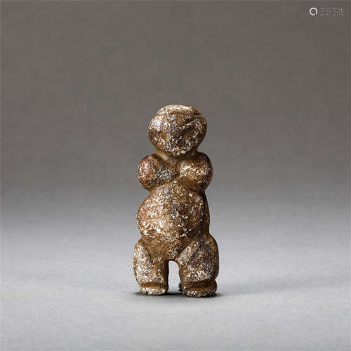 CHINESE STONE STANDING FIGURE