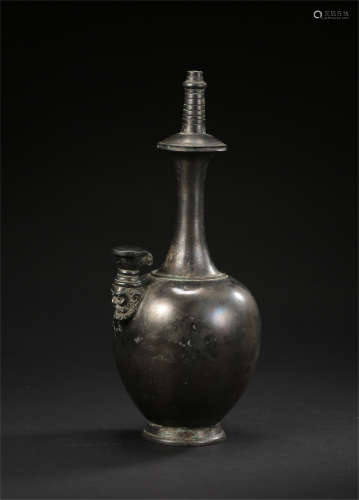 CHINESE BRONZE WATER KETTLE TANG DYNASTY