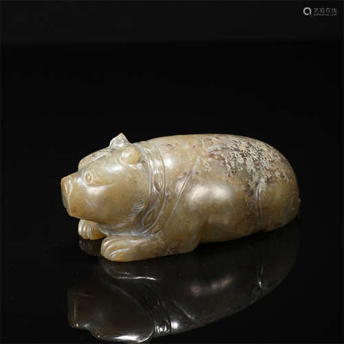 CHINESE JADE BEAR HAN DYNASTY