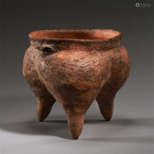 CHINESE CLAY TRIPLE FEET JAR