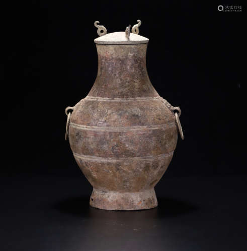 A BRONZE CASTED BEAST PATTERN POT