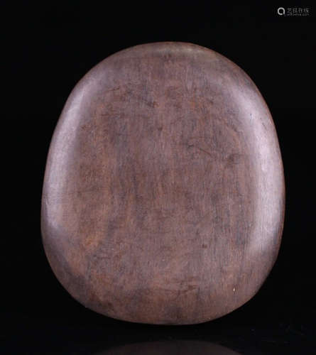 A DUAN STONE CARVED SIMPLE PATTERN INK SLAB