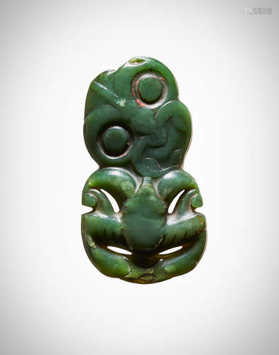 Maori Anthropomorphic Pendant, New Zealand, ca. 1600-1850