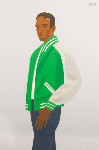 Green Jacket, from Alex and Ada the 1960's to the 1980's Alex Katz(born 1927)