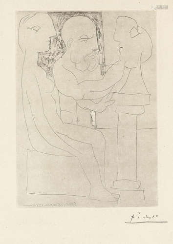 Vieux Sculpteur au Travail, from La Suite Vollard Pablo Picasso(1881-1973)