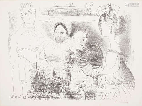 Portrait de famille, homme aux bras croisés Pablo Picasso(1881-1973)