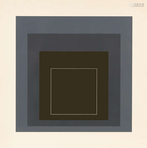 WLS II, from White Line Squares (Series I) Josef Albers(1888-1976)