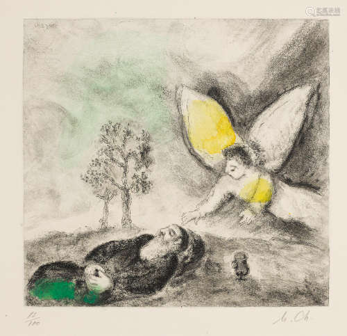 La Bible: Five Plates 5 Marc Chagall(1887-1985)
