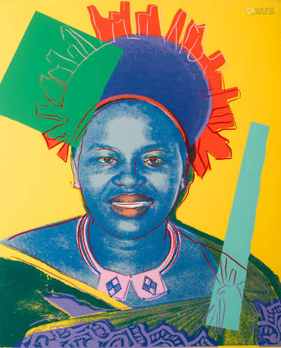 Queen Ntombi Twala of Swaziland, from Reigning Queens Andy Warhol(1928-1987)