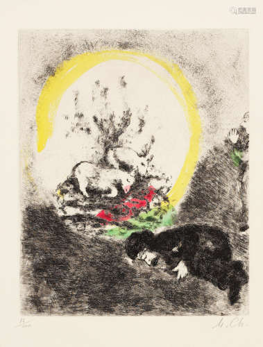 Sacrifice de Noé, from La Bible Marc Chagall(1887-1985)