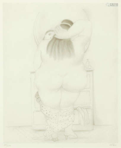 Dessins et Aquarelles: one plate Fernando Botero(born 1932)