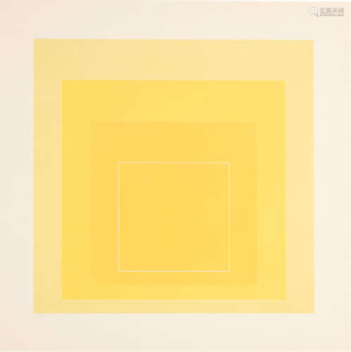 WLS I, from White Line Squares (Series I) Josef Albers(1888-1976)
