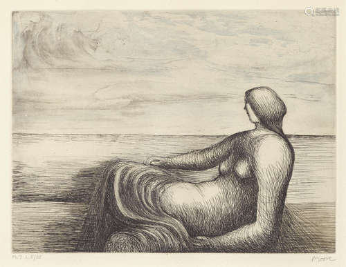 Reclining Figures 6, 7, 8 3 Henry Moore O.M., C.H.(1898-1986)