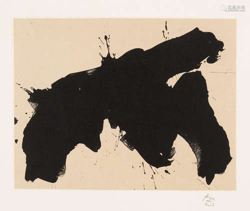 Untitled, from Octavio Paz Suite Robert Motherwell(1915-1991)