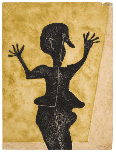 Personaje en Negro Rufino Tamayo(1899-1991)