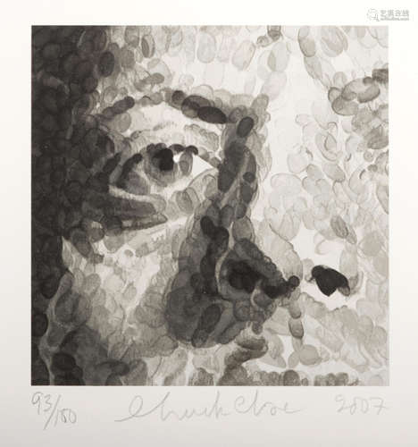 Phil (detail) Chuck Close(born 1940)